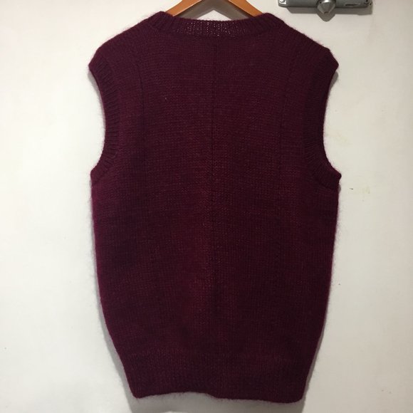 VINTAGE HAND KNITTED WOOL VESTS SIZE XL - Picture 3 of 5